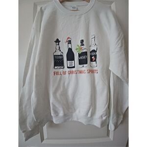 Full of Christmas Spirits Crewneck Men's size X-Large